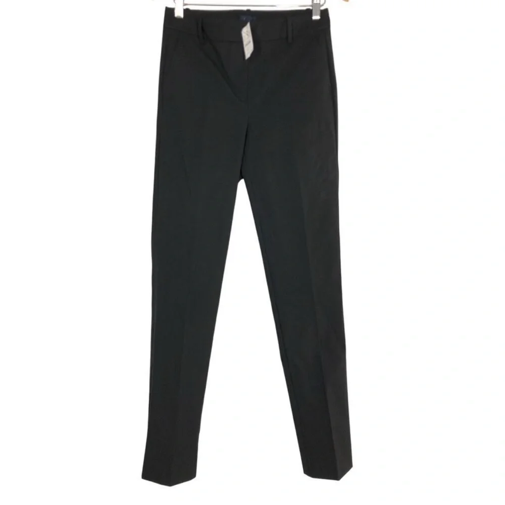 J. Crew Tall Trouser Slim Fit Mid Rise Full Length Pant Black NWT  4 Tall - Picture 3 of 7